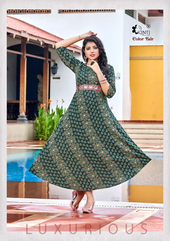 Kinti Color Fair Fancy Wholesale Party Wear Anarkali Kurtis